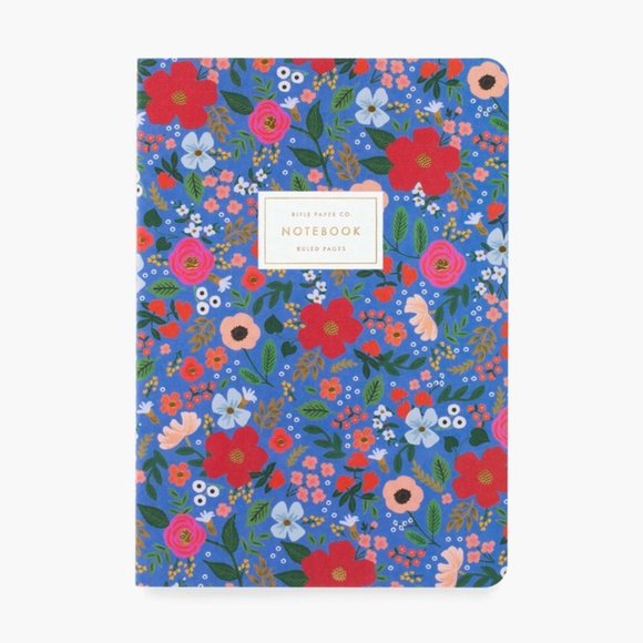 NWT Rifle Paper Co. Wild Rose Collection, Notebook Set of 3 Notebooks - Picture 3 of 7
